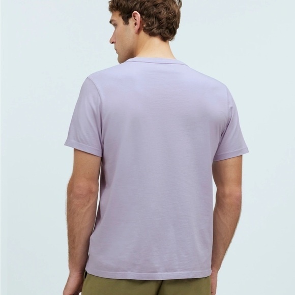 Madewell dusty lavender Garment-Dyed Allday Crewneck Tee - Picture 4 of 8